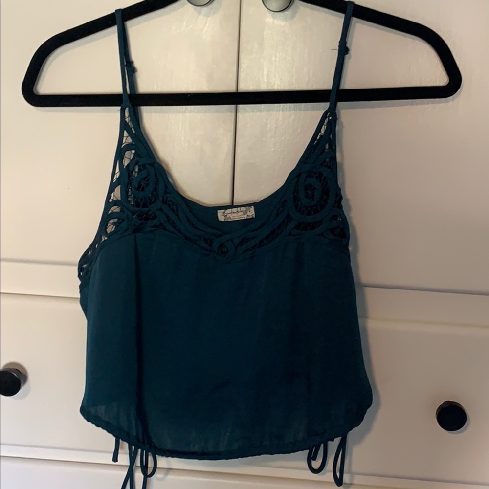 Green tank top